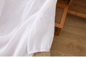 Blusa Mirta · De algodón y lino