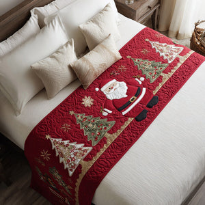 Camino de Cama Acolchado – Desfile de Papá Noel