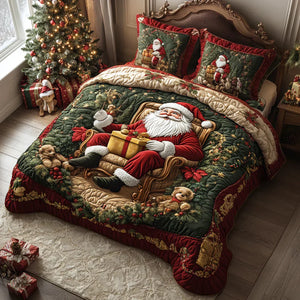 Colcha Acolchada 3 Piezas — La Magia de Papá Noel