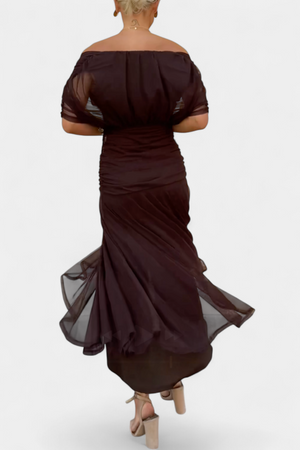 Vestido Idoia · Floral largo con escote en V