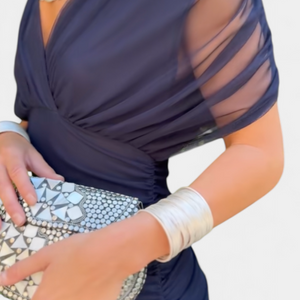 Vestido Idoia · Floral largo con escote en V