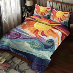 Colcha Acolchada 3 Piezas — Encanto Solar