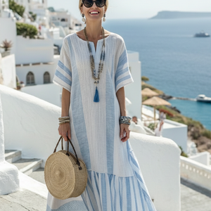 Vestido Luz · Maxi de rayas