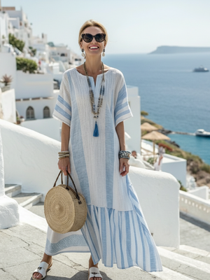 Vestido Luz · Maxi de rayas