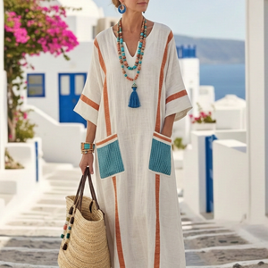 Vestido Liliana · Maxi con escote en V