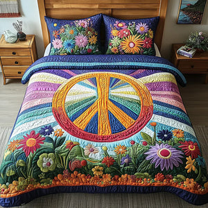 Colcha Acolchada 3 Piezas — Sueños Tie-Dye