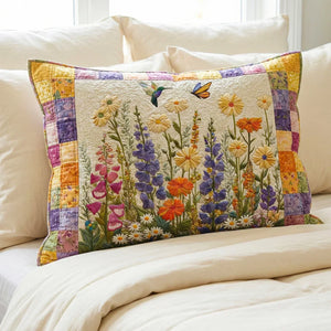 Funda de Cojín Acolchada — Floral Atemporal