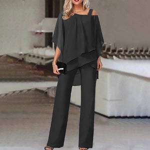 Conjunto Abril · Elegancia atemporal hombros al aire
