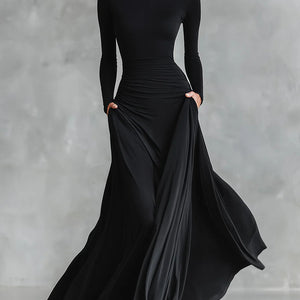 Vestido Bibiana · Largo con escote barco