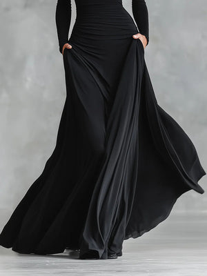 Vestido Bibiana · Largo con escote barco