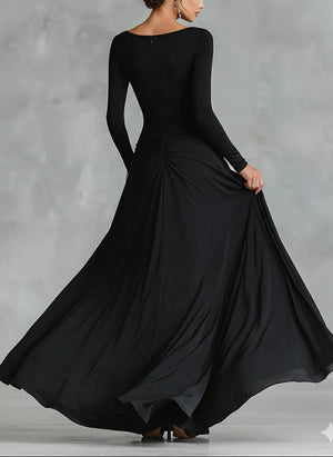 Vestido Bibiana · Largo con escote barco