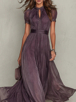 Vestido Agustina · Largo de encaje con escote de gota