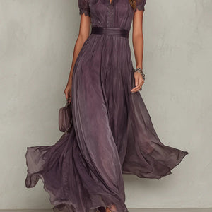 Vestido Agustina · Largo de encaje con escote de gota