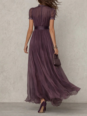 Vestido Agustina · Largo de encaje con escote de gota