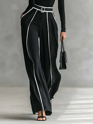 Conjunto Genoveva · Top de cuello alto y pantalón ancho