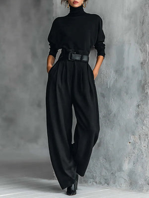 Conjunto Jacinta · Top de cuello alto y pantalón
