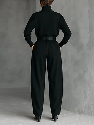 Conjunto Jacinta · Top de cuello alto y pantalón
