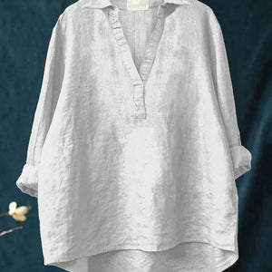 Blusa Lucinda · De lino, fresca y favorecedora