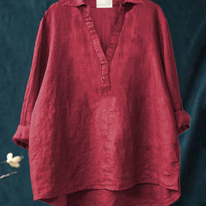 Blusa Lucinda · De lino, fresca y favorecedora