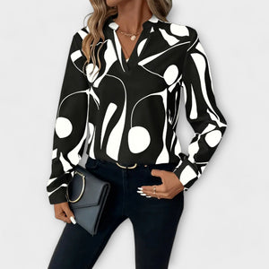 Blusa Felipa · Elegante de manga larga
