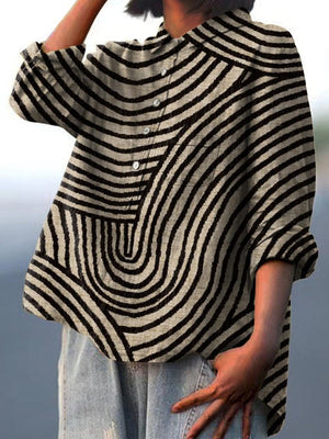 Blusa Hortensia · Lino colorido y elegante