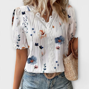 Blusa Milagros · Con escote en V