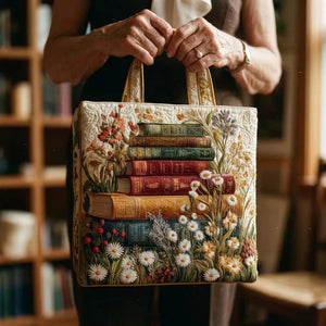 Bolso acolchado artesanal - Motivo Floral