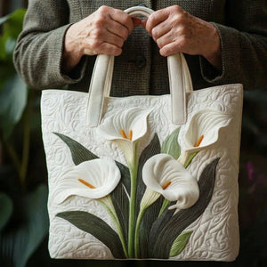 Bolso acolchado artesanal - Aromas Blancos