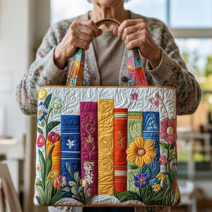 Bolso artesanal - Biblioteca Floral