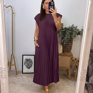 Vestido Alicia · Maxi plisado