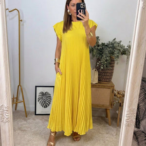 Vestido Alicia · Maxi plisado