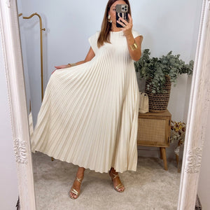 Vestido Alicia · Maxi plisado