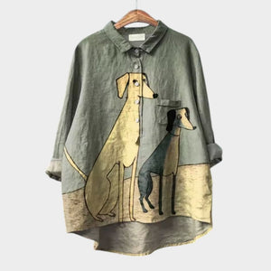 Blusa Itziar · De lino, fresca y favorecedora
