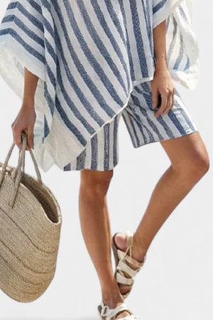 Blusa Gloria · De rayas blusa y short