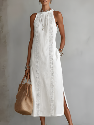 Vestido Dolores · Midi de cuello alto
