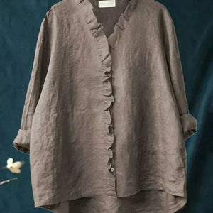Blusa Gisela · Lino colorido y elegante