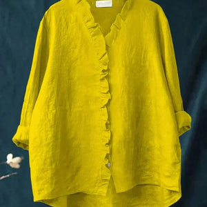 Blusa Gisela · Lino colorido y elegante