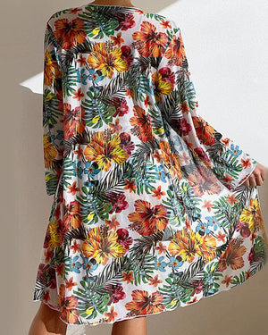 Bikini Samoa · Tropical con kimono a juego
