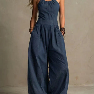 Mono Zenaida · Halter con escote cruzado