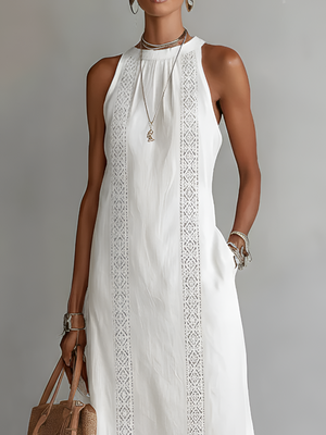 Vestido Dolores · Midi de cuello alto