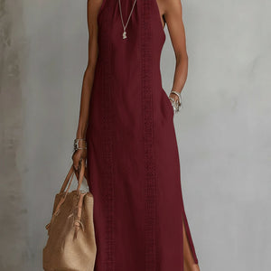 Vestido Dolores · Midi de cuello alto