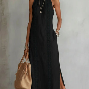 Vestido Dolores · Midi de cuello alto