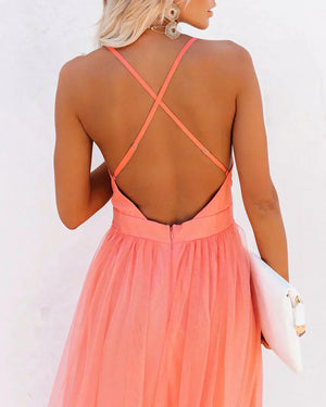 Vestido Consuelo · Maxi coral