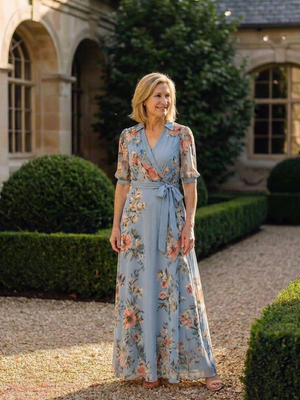 Vestido Laura · Maxi floral cruzado