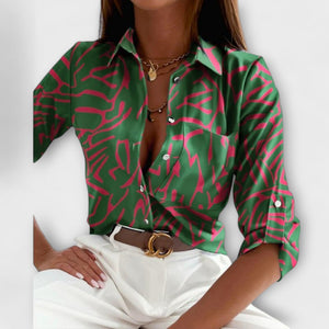 Blusa Ariadna · De cuello clásico